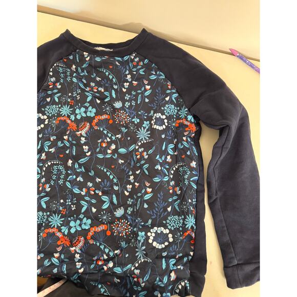 Jacadi Paris Quilted Girls Crewneck Sweatshirt Size 12 - Picture 2 of 4